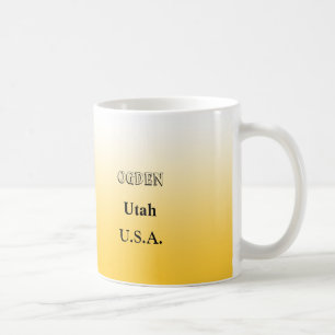 Mug - Carte de l'état de l'Utah avec la ville