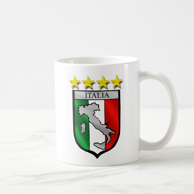 Mug carte de l'Italie de drapeau de l'Italie de (Droite)