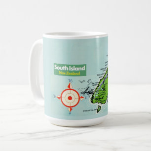 Mug Carte de Nouvelle-Zélande