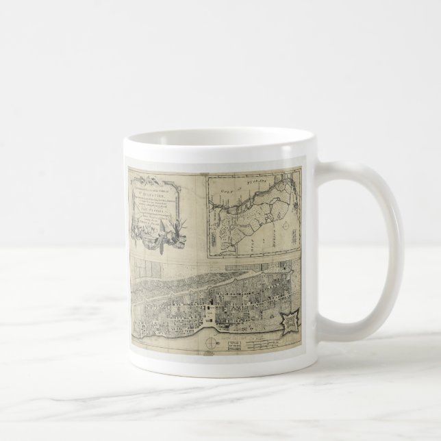 Mug Carte de St Augustine la Floride (1764) (Droite)