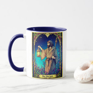 Mug Carte de tarot Art Nouveau, l'Ermite
