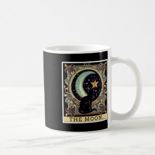 Mug Carte de Tarot Lune Vintage Chat Noir Femme