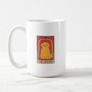 Mug Carte de tarot vintage Le chien Retriever doré