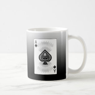 Mug Carte de tisonnier d'as de pique :
