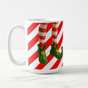 Mug Carte de vacances de jambes de lutin drôles Méfa