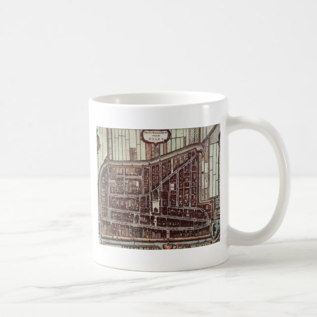 Mug Carte de ville de Delft 1649 (Droite)