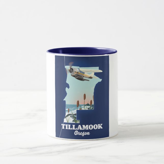 Mug Carte de voyage Tillamook Oregon (Centre)
