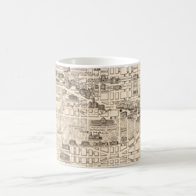 Mug Carte de Washington DC (Centre)