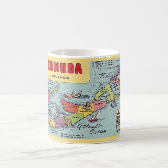 Mug Carte des Bermudes (Centre)