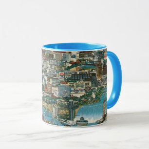 Mug Carte des chutes du Niagara