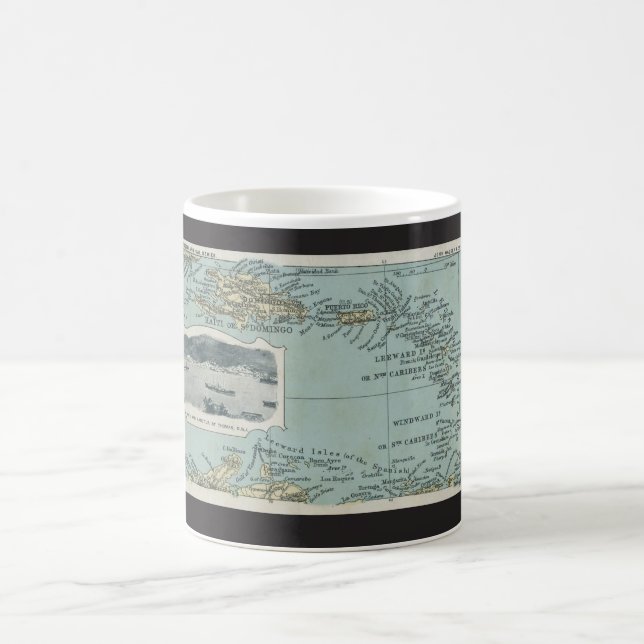 Mug Carte des îles des Caraïbes (Centre)