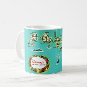 Mug Carte des Îles Hawaïennes