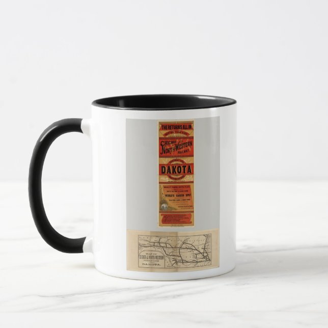 Mug Carte des lignes de Chicago et de Northwestern (Gauche)