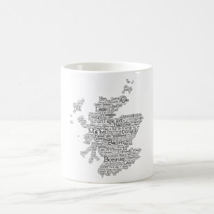Mug Carte des mots écossais Slang