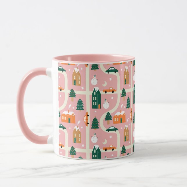 Mug Carte des vacances de Noël Motif (Gauche)