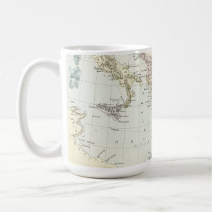 Mug Carte des voyages du missionnaire de Paul d'apôtr