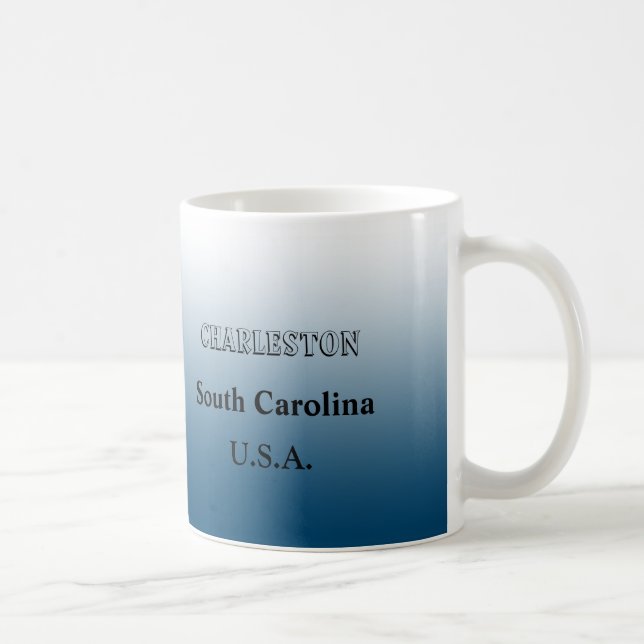 Mug - Carte d'état de la Caroline du Sud avec la v (Droite)