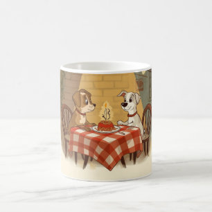 Mug Carte d'invitation vintage romantique pour dîner