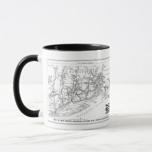 Mug Carte du chemin de fer 1956 de New Haven