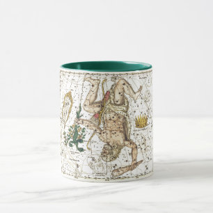 Mug Carte du ciel vintage Constellation d'Hercules