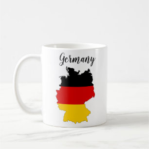 Mug Carte du drapeau allemand