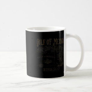 Mug Carte Du Drapeau Du Golfe Des États-Unis D'Amériqu