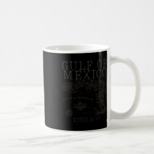 Mug Carte Du Drapeau Du Golfe Des États-Unis D'Amériqu