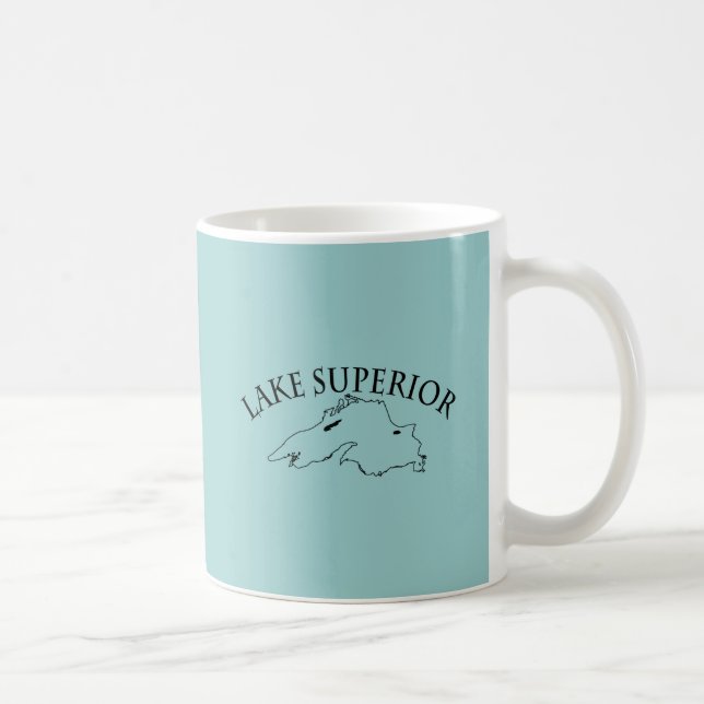 Mug Carte du lac Supérieur (Droite)