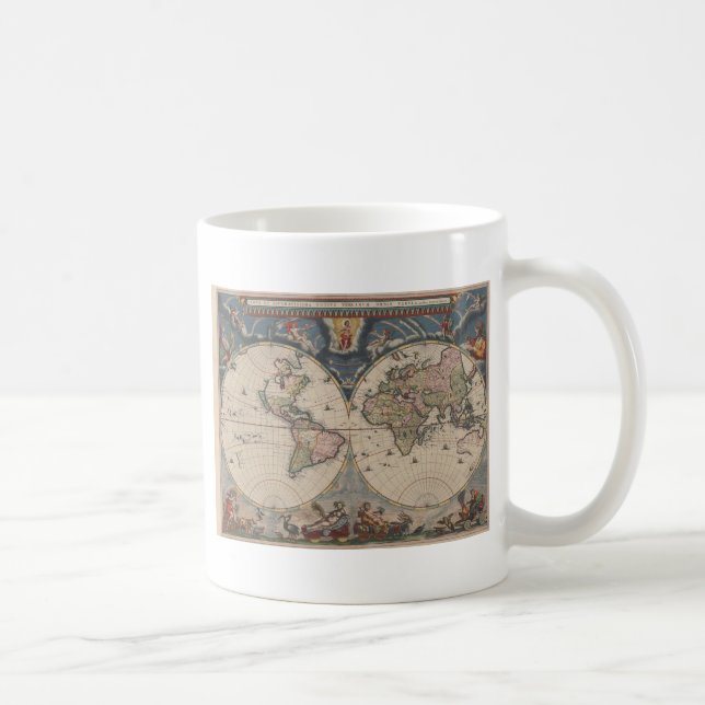 Mug Carte du monde antique : Art de la cartographie hi (Droite)