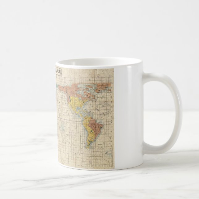 Mug Carte du monde de 1853 Japonais par Suido Nakajima (Droite)
