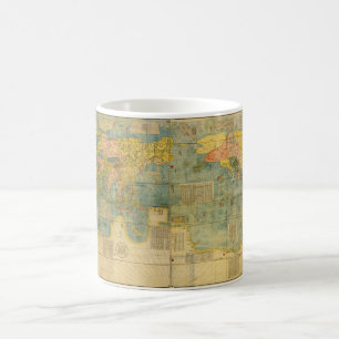Mug Carte du monde de Japonais de Kunyu Wanguo Quantu