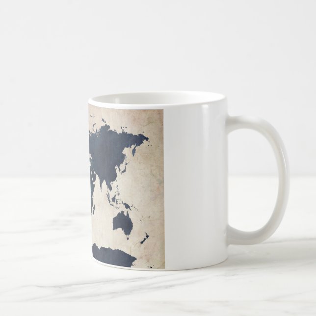 Mug Carte du monde marine en détresse (Droite)