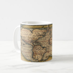 Mug Carte du monde Vintage par Abraham Ortelius 1564