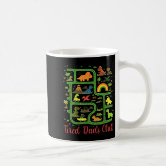 Mug Carte du pays des dinosaures Papa Club des papas f