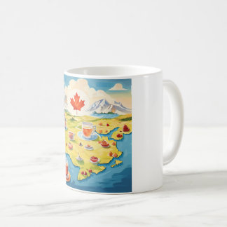 Mug Carte du thé au Canada