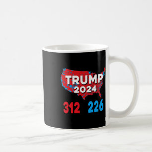 Mug Carte électorale 2024 Trump 312 Élections rouges 2