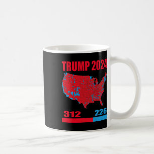 Mug Carte électorale 2024 Trump 312 Red 2024 Election 