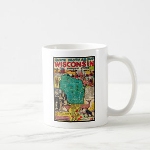 Mug Carte et faits du Wisconsin