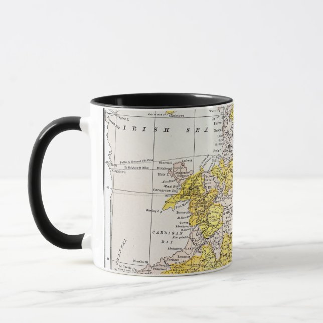 MUG CARTE : L'ANGLETERRE ET LE PAYS DE GALLES (Gauche)