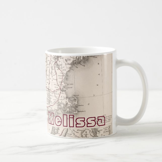 Mug Carte : Les Etats-Unis du nord-est (Droite)