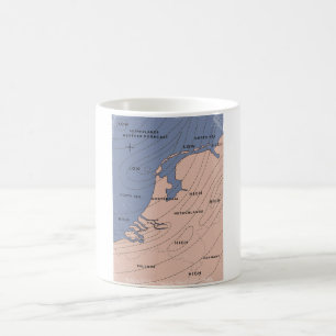 Mug carte météo des Pays-Bas