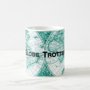 Mug Carte mondiale du trottoir Carte du monde Vintage