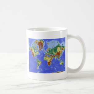 Mug Carte mondiale géographique internationale