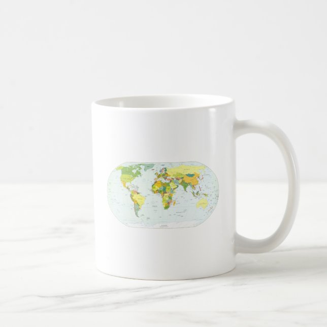 Mug Carte mondiale Globe Pays Atlas (Droite)
