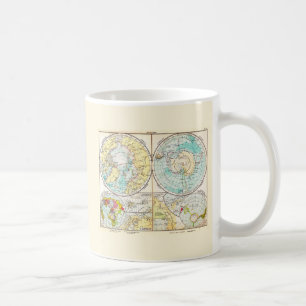 Mug Carte polaire de langue allemande