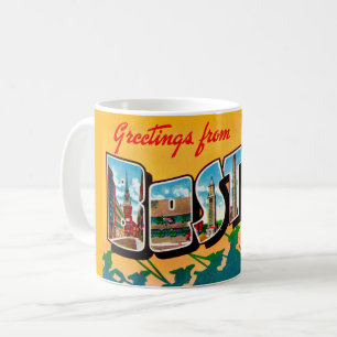 Mug Carte Postale Ancienne de Boston