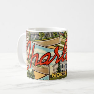 Mug Carte postale ancienne de Charlotte NC