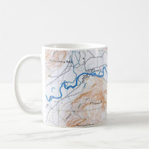 Mug Carte postale Carte du parc national Yosemite Musi