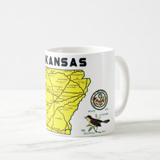 Mug Carte postale de carte ancienne de l'Arkansas