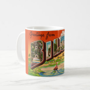 Mug Carte postale de salutations de Biloxi Mississippi